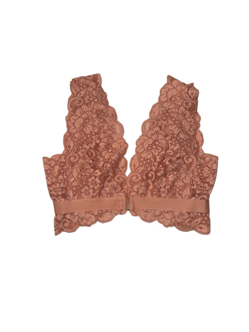 We Are HAH Free People Lace Longline Bralette – Blush/Nude/Peach – Size M